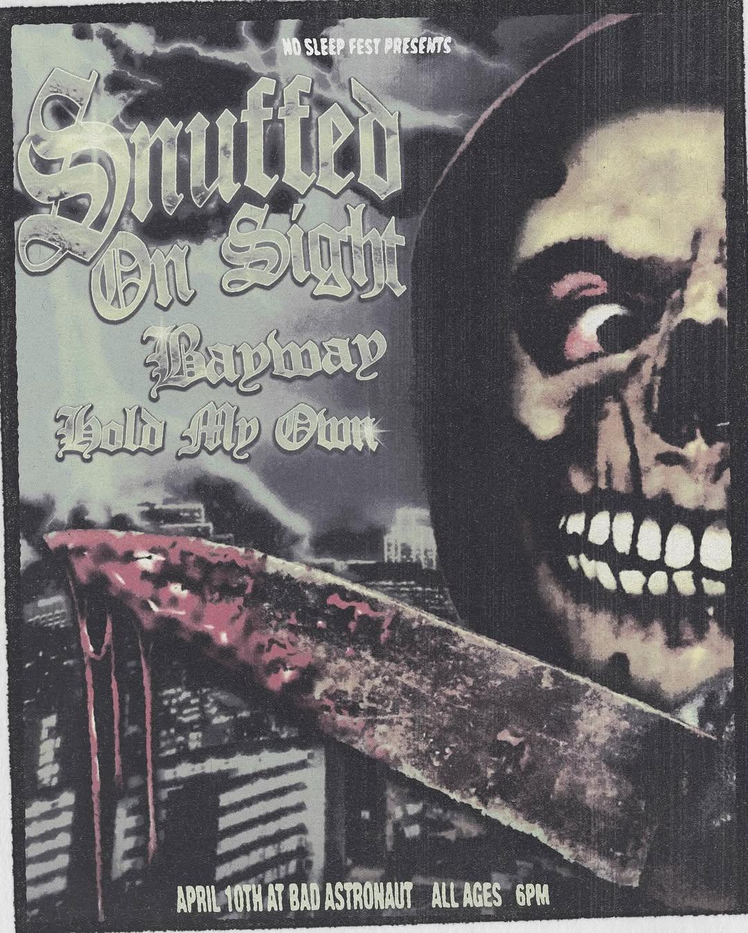 Houston Music Shows - Snuffed on Sight at Bad Astronaut at Bad Astronaut Brewing