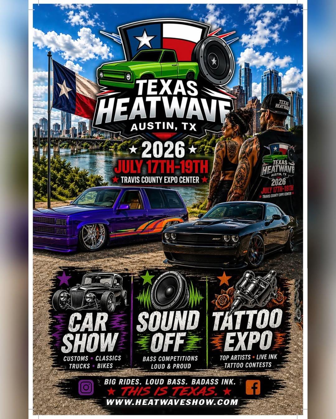 Houston Markets - Texas Heat Wave Car Show 2026 at Travis County Expo Center
